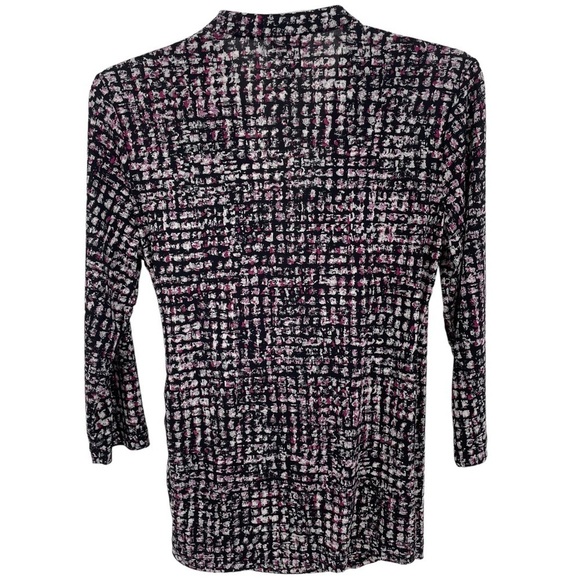 Chico's Multi-Color Abstract Print V-Neck Blouse - Chico's Sz 0 / US Sz S/4 - Picture 2 of 14